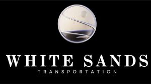 White Sands Transportation Luxury VIP Chauffeur Limo Black Car Service Logo